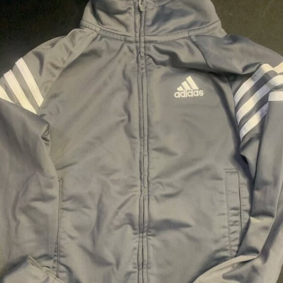 Adidas Women's Full Zip Up Essentials 3-stripes Track Jacket Size Small - Picture 1 of 4
